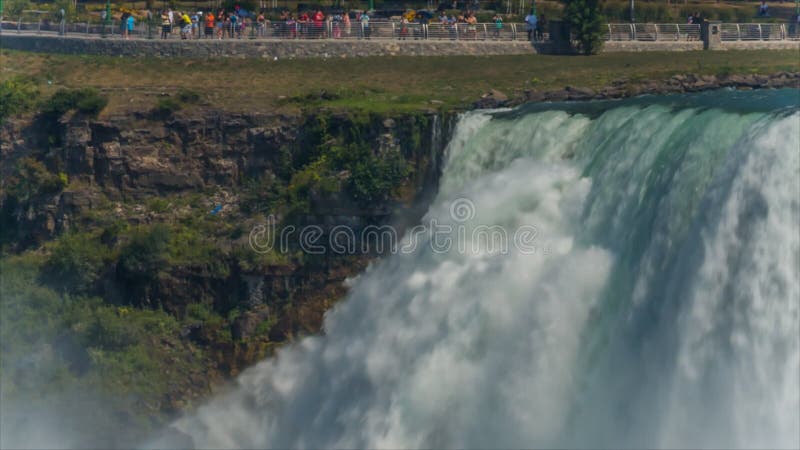 Niagara Falls from USA side stock video footage