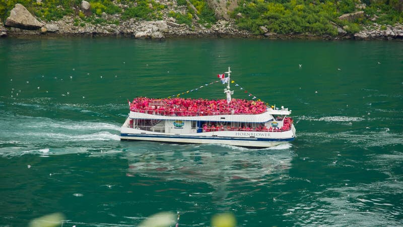 Niagara Falls view from Skylon Tower stock video