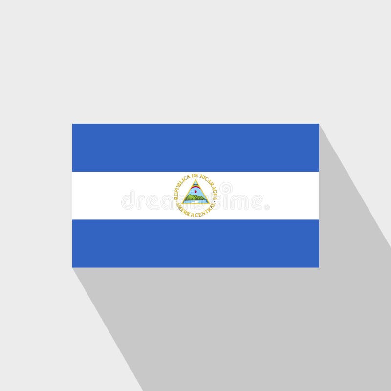 Download Nicaragua Flag Long Shadow Design Vector Stock Vector ...