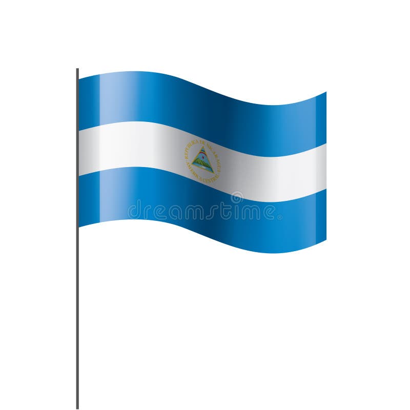 Download Nicaragua Flag, Vector Illustration On A White Background ...