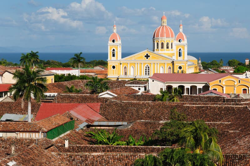 Nicaragua, View on the old Granada stock photo