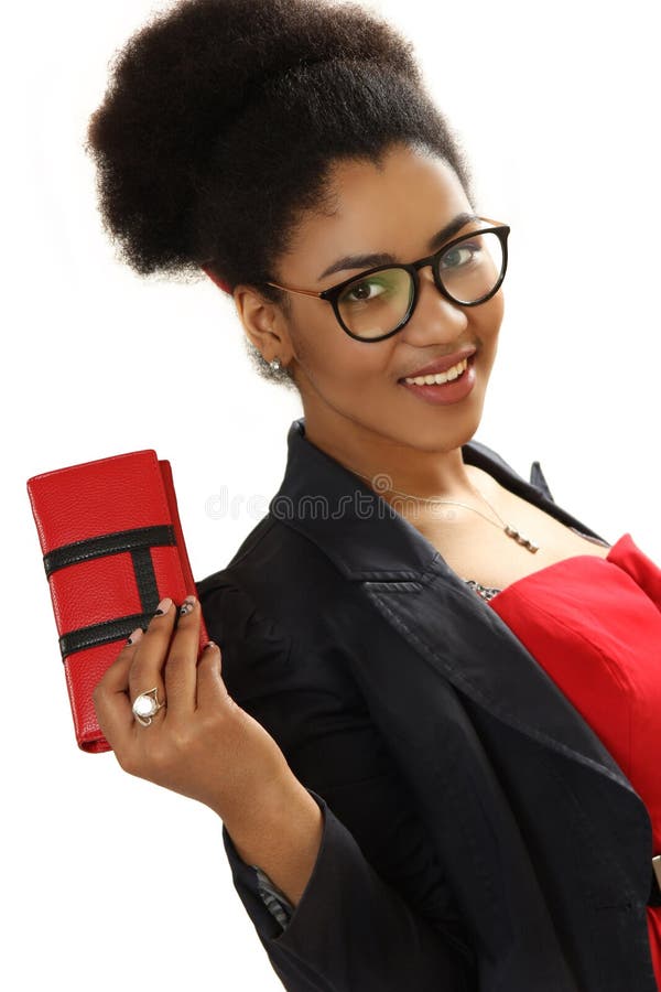 Black Girl Measures a Waist Stock Photo Image of healthy, centimeter