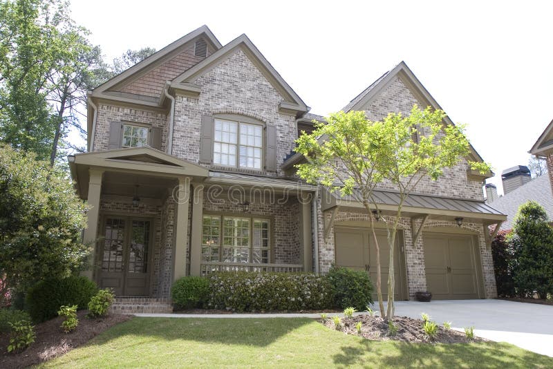 Nice Brick House on White