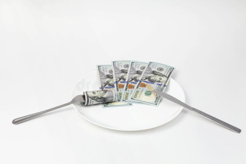 Nice business lunch stock photography