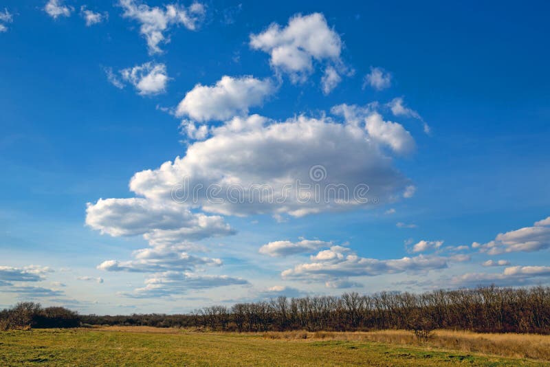 Nice clouds in sky stock photography