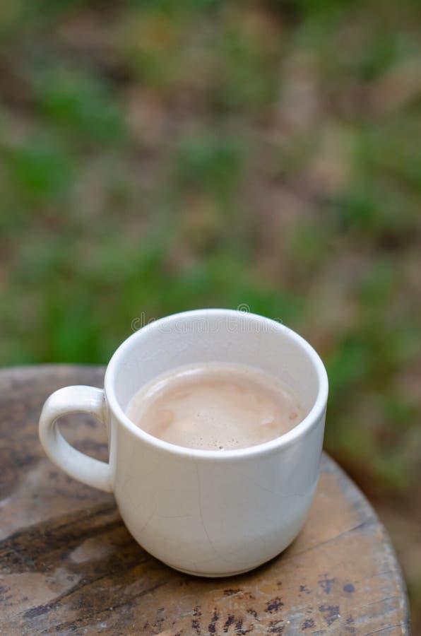 Nice coffee cup at morning stock images