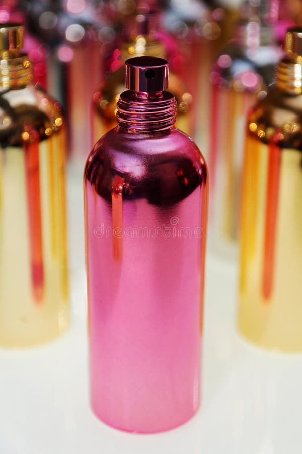 Nice Colorful Bottles of Perfume Stock Image Image of color