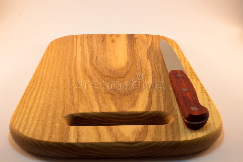 Nice Cutting Board and Knife Stock Photo Image of black, domestic
