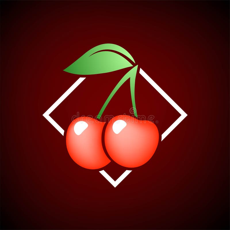 Design of Nice Cherry Symbol Stock Illustration Illustration of