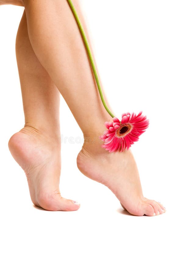 Nice feet and flower.