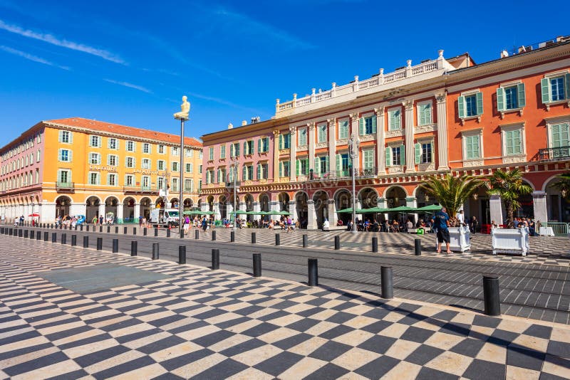 Place Massena Square in Nice Editorial Stock Image - Image of ...