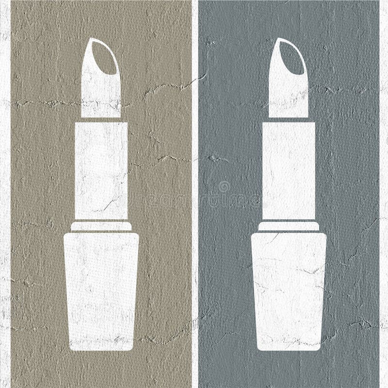 Nice lipsticks symbols stock illustration. Illustration of cosmetic