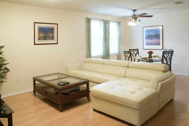 Nice Living Room of a House Stock Image - Image of comfortable, table