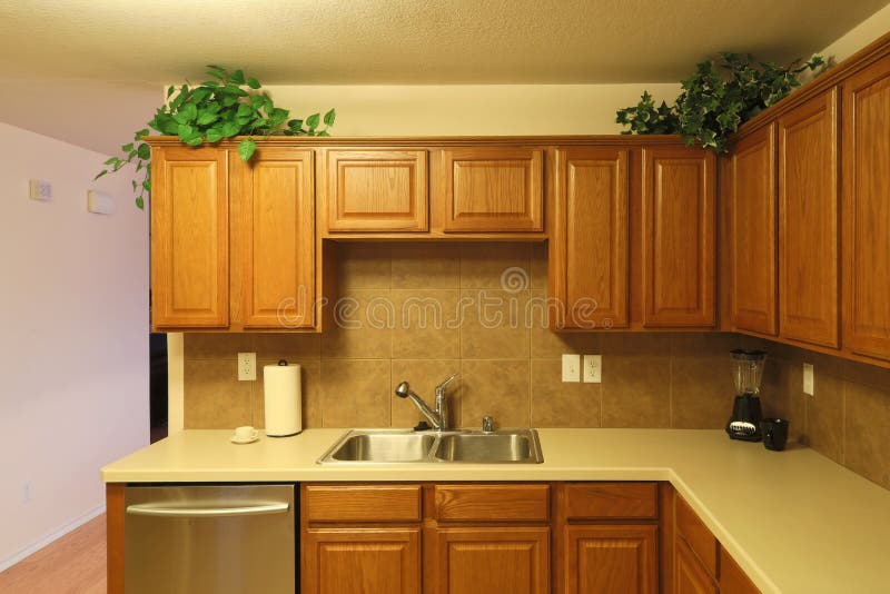 Nice Modern Kitchen Background Stock Image Image of stainless