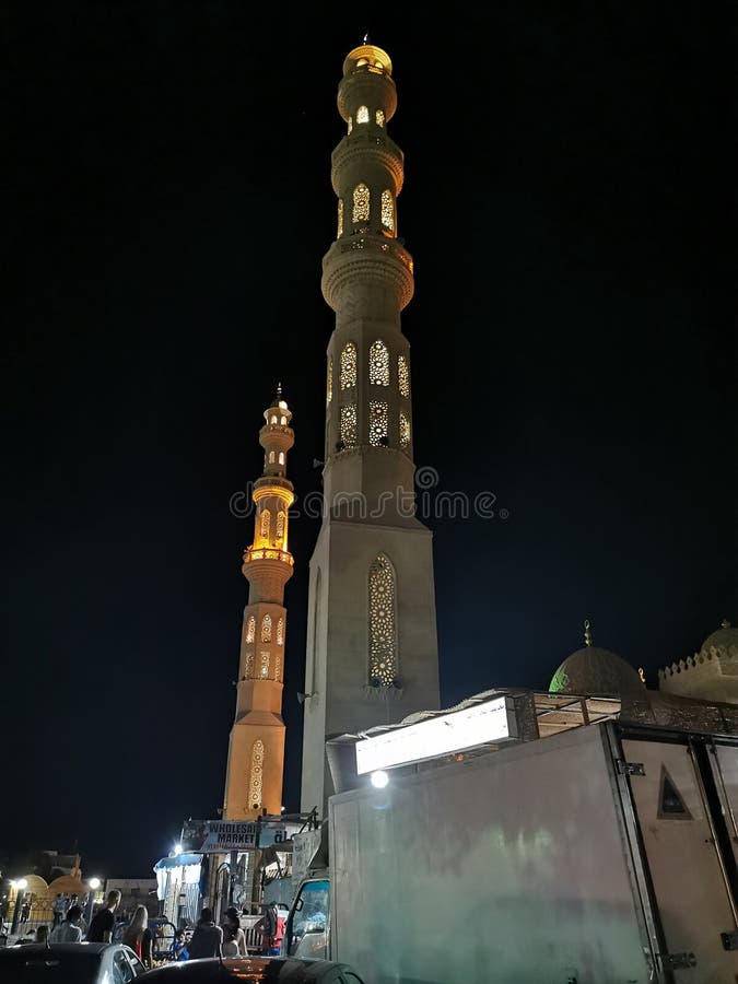 Mosque building Hurghada royalty free stock image