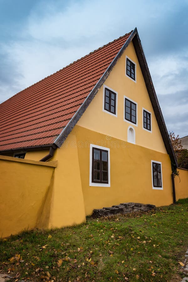 Colorful Old Anabaptist House in Velke Levare Slovakia Stock Photo ...