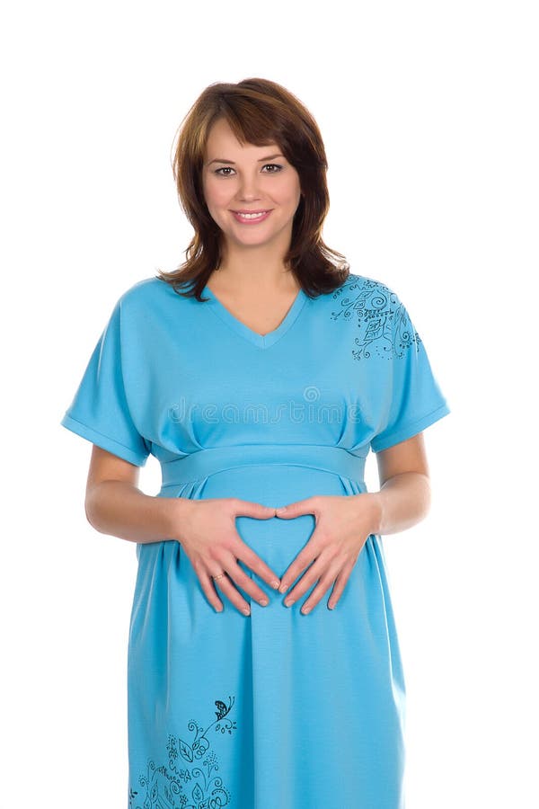 Nice pregnant woman smiling 3