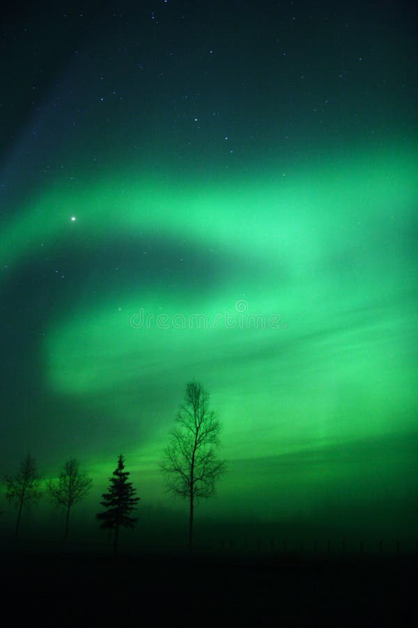 Nice shape of northern lights