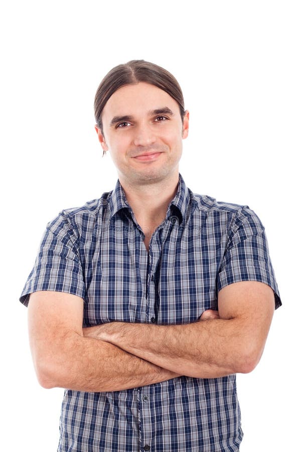 Nice smiling business man stock images