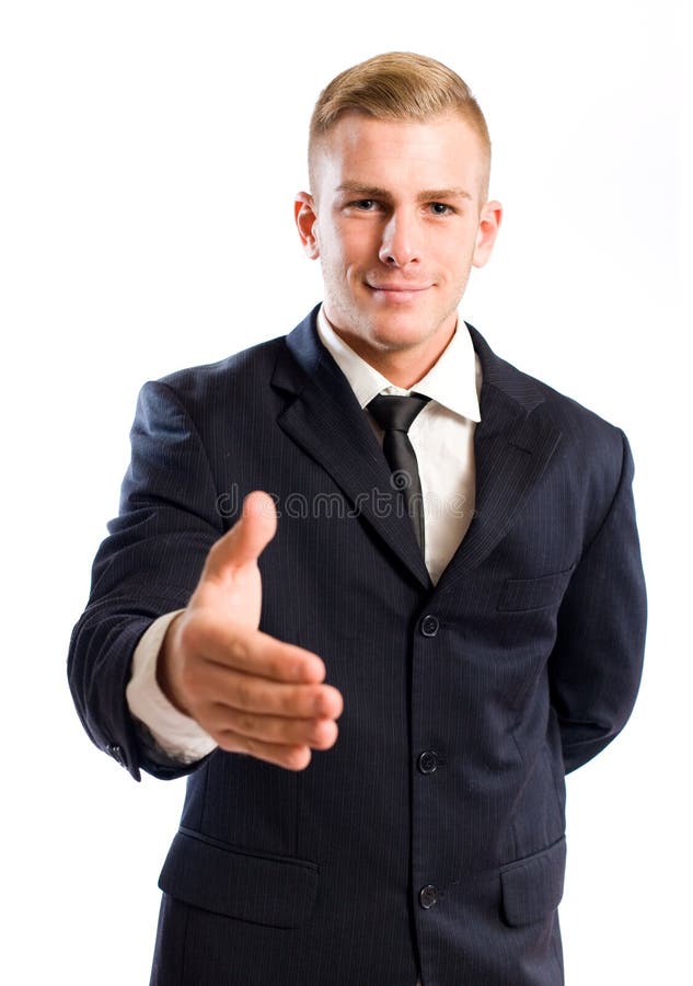 Nice to meet you. stock photo. Image of success, extended - 23271138