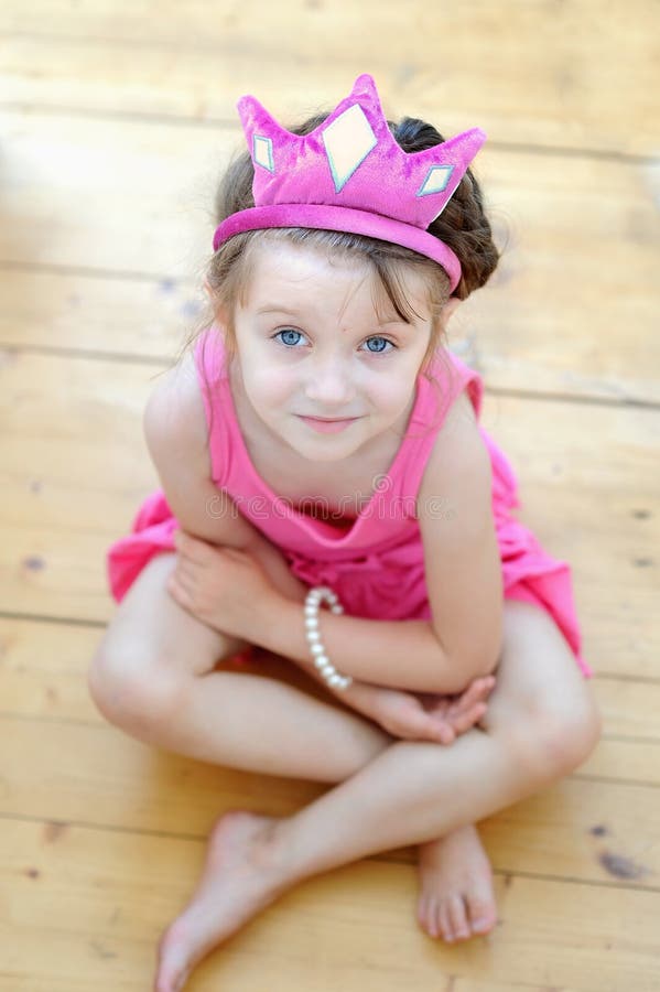 Nice toddler girl in tiara