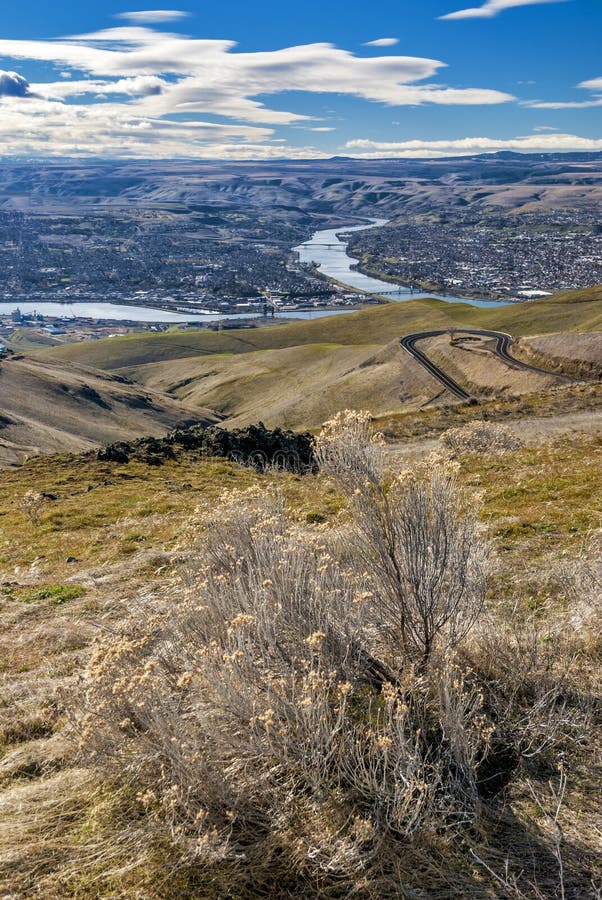 Nice view of Lewiston Idaho and Clarkston Washington from above. Nice view of Lewiston Idaho and Clarkston Washington from above