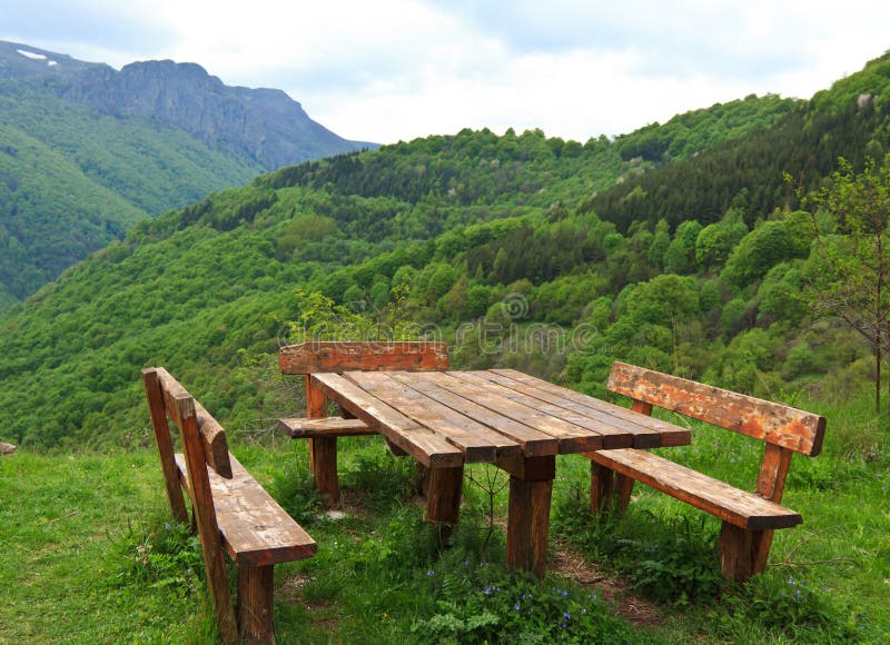 Nice view picnic place stock image. Image of season, picnic - 23405733