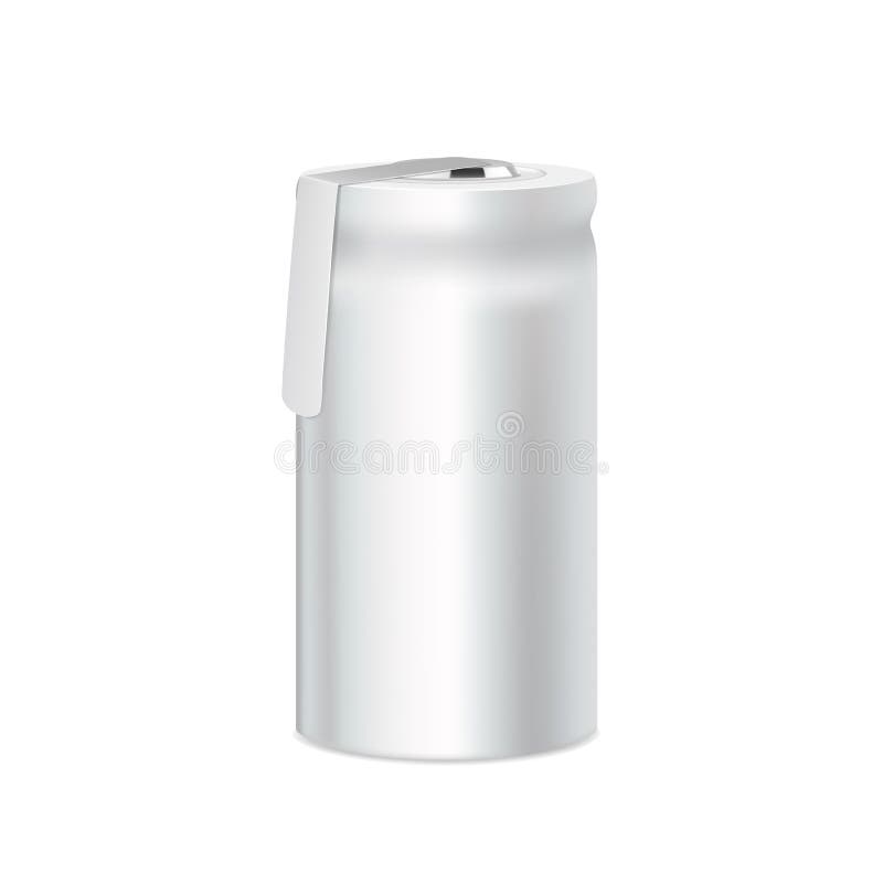 Nickel rechargeable battery on a white background