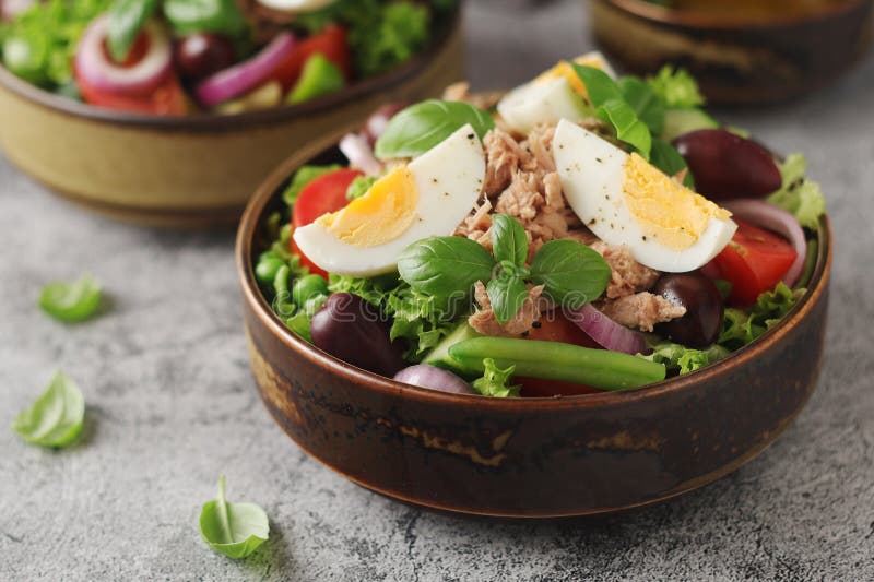 Nicoise salad - traditional French dish