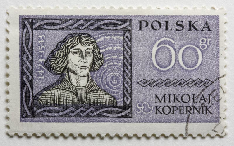 Nicolaus Copernicus on a vintage post stamp royalty free stock photos Nicolaus Copernicus on a vintage post stamp royalty free stock photos