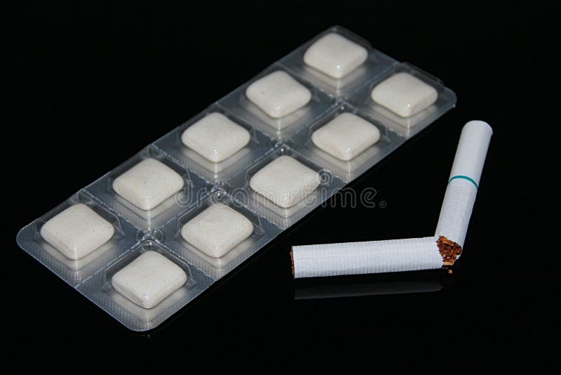 Cigarette chewing gum