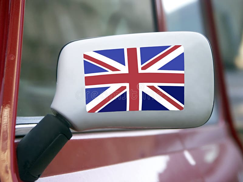 Patriotic car side mirror. Patriotic car side mirror