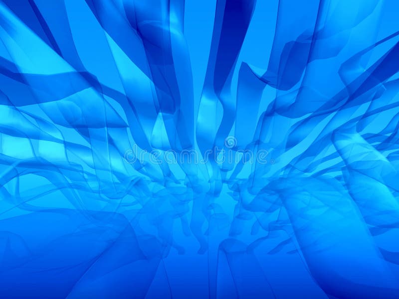 Niebieska abstrakcyjna wodorosty