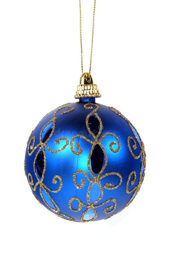 Niebieski świątecznej ornament