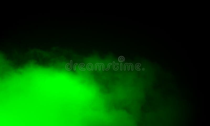Niebla verde abstracta de la niebla del humo en un fondo negro fotografía de archivo libre de regalías Niebla verde abstracta de la niebla del humo en un fondo negro fotografía de archivo libre de regalías