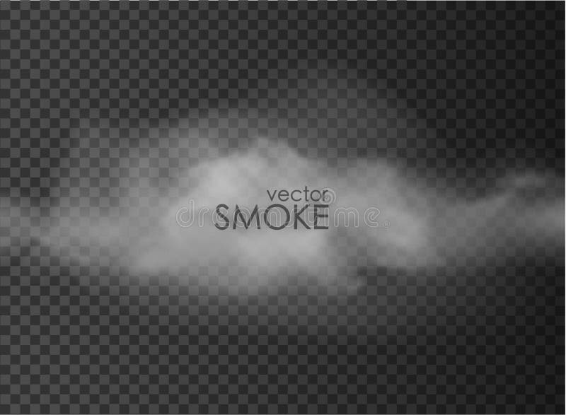 Niebla y humo aislados en transparente stock de ilustración Niebla y humo aislados en transparente stock de ilustración