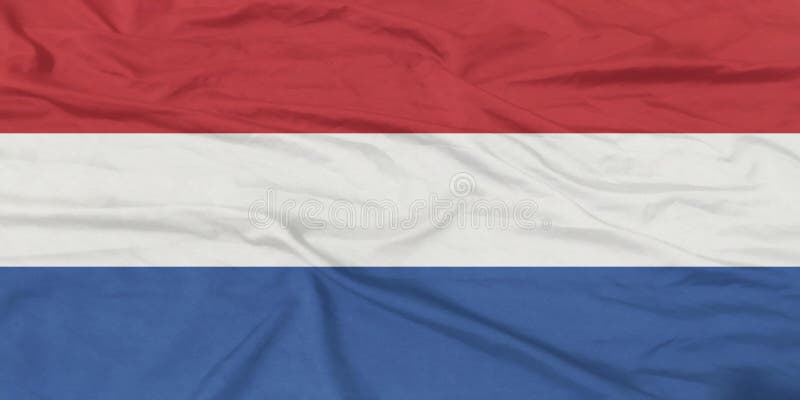 Niederländische Flaggenwinde schließen. Flag Waving