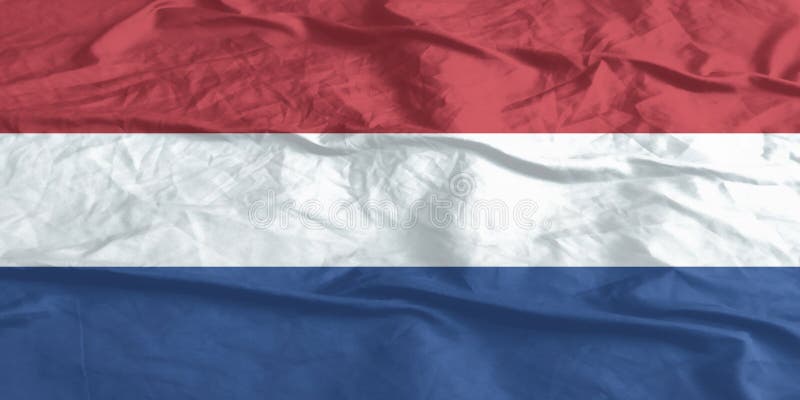 Niederländische Flaggenwinde schließen stockfotos