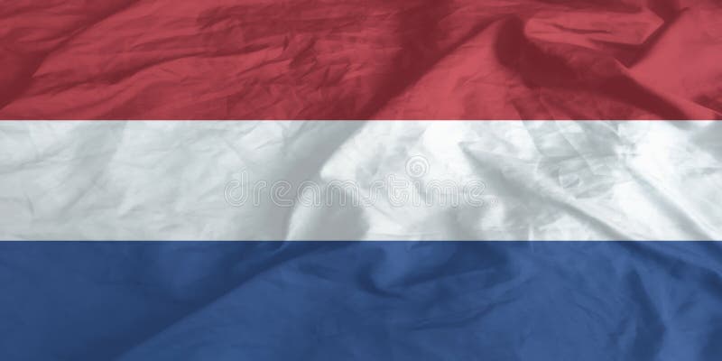 Niederländische Flaggenwinde schließen stockbilder