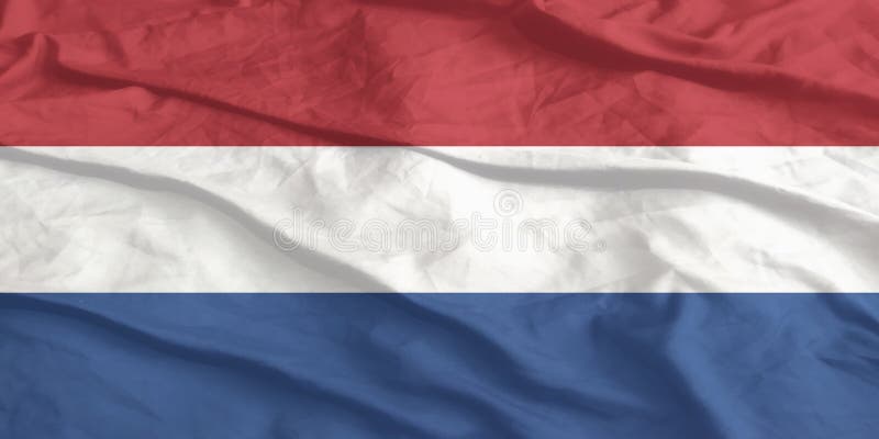 Niederländische Flaggenwinde schließen stockfotos