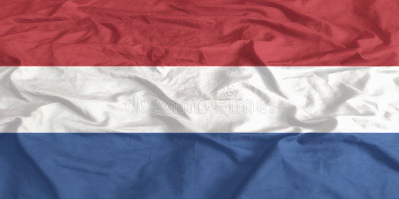 Niederländische Flaggenwinde schließen stockfotos
