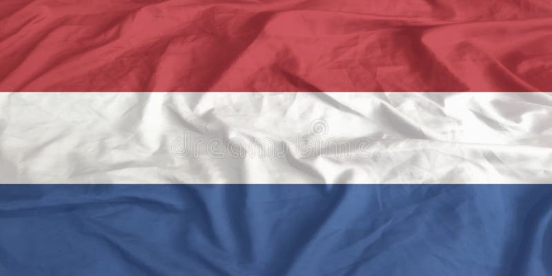 Niederländische Flaggenwinde schließen stockfotografie