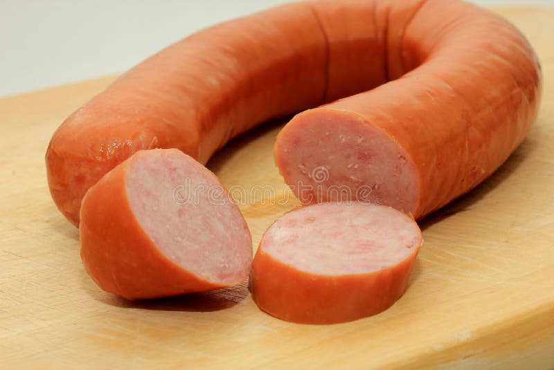 Niederländische geräucherte Wurst stockfoto Niederländische geräucherte Wurst stockfoto