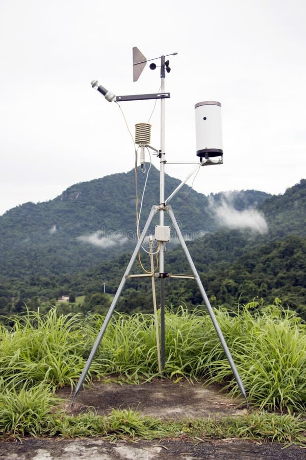 Niederschlagsmesser Benutzt in Der Verdammung Stockbild Bild von