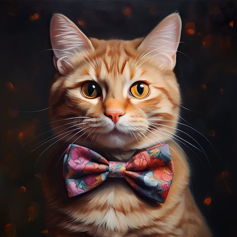 Niedliche Ingwerkatze in einer Bohnenschwelle auf dunklem Hintergrund. generative ai generative ai ai lizenzfreie abbildung
