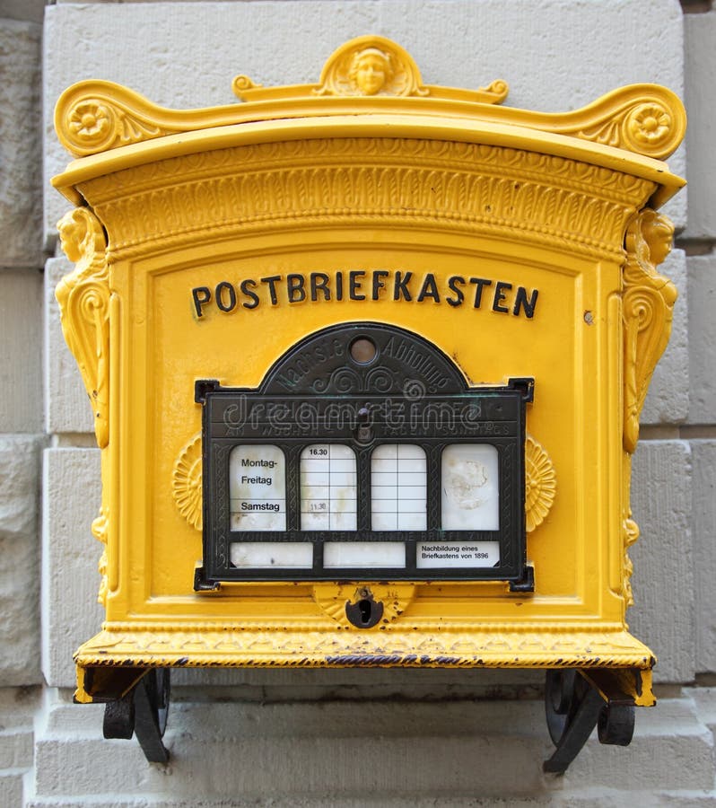 Niemiecka historyczna skrzynka pocztowa