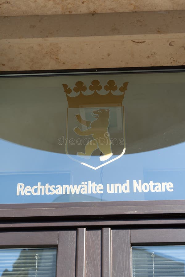 Niemiecki prawników i notariuszów znak fotografia stock Niemiecki prawników i notariuszów znak fotografia stock