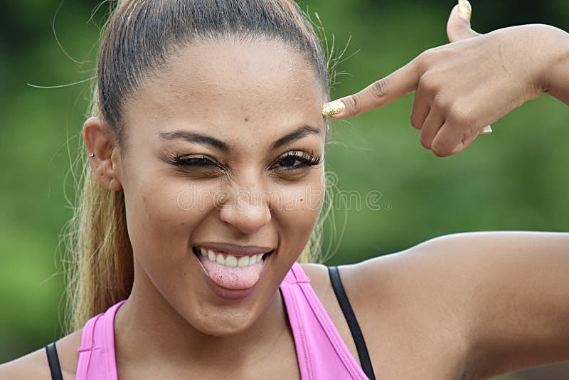 Niemądra atlety dziewczyna zdjęcie stock Niemądra atlety dziewczyna zdjęcie stock