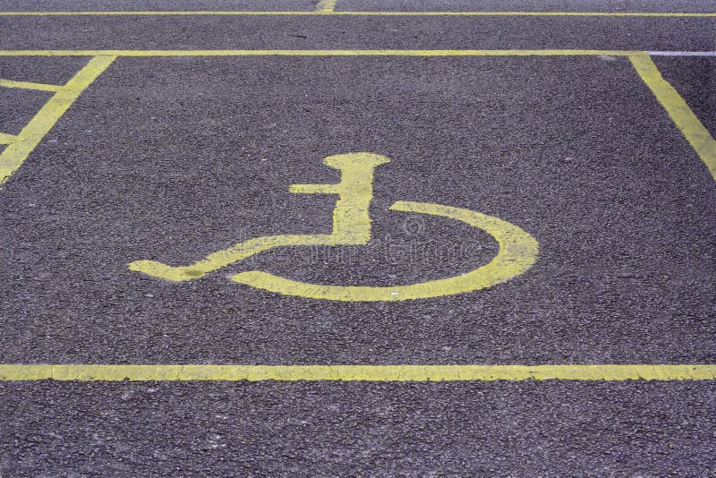 niepełnosprawni parkingu bay zdjęcie stock niepełnosprawni parkingu bay zdjęcie stock