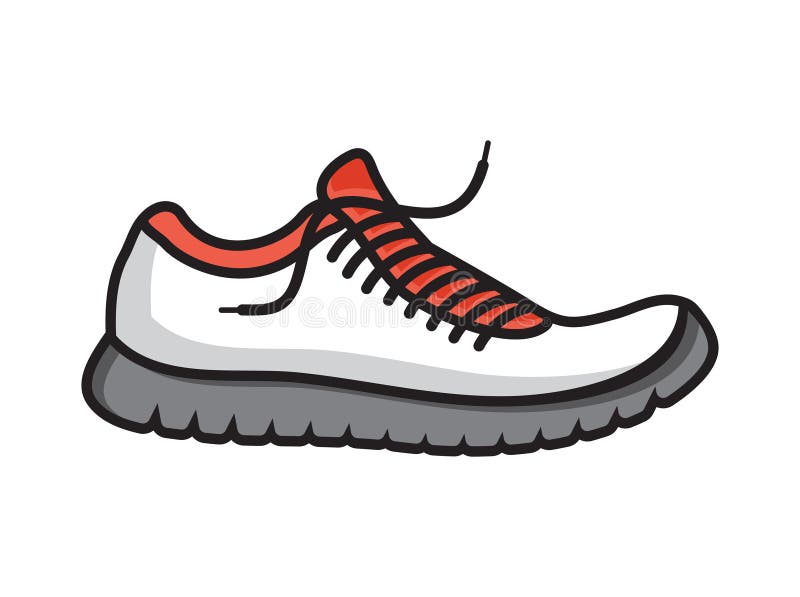 Vector illustration of the sneaker shoe. Vector illustration of the sneaker shoe